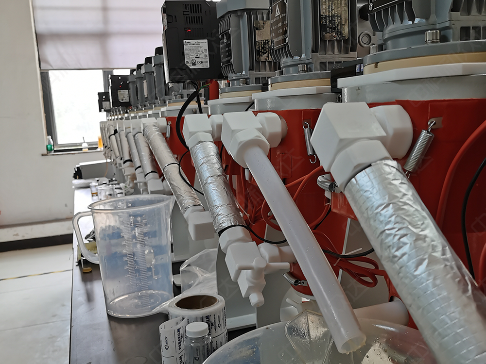 18級(jí)保溫夾套逆流萃取分離實(shí)驗(yàn)系統(tǒng)